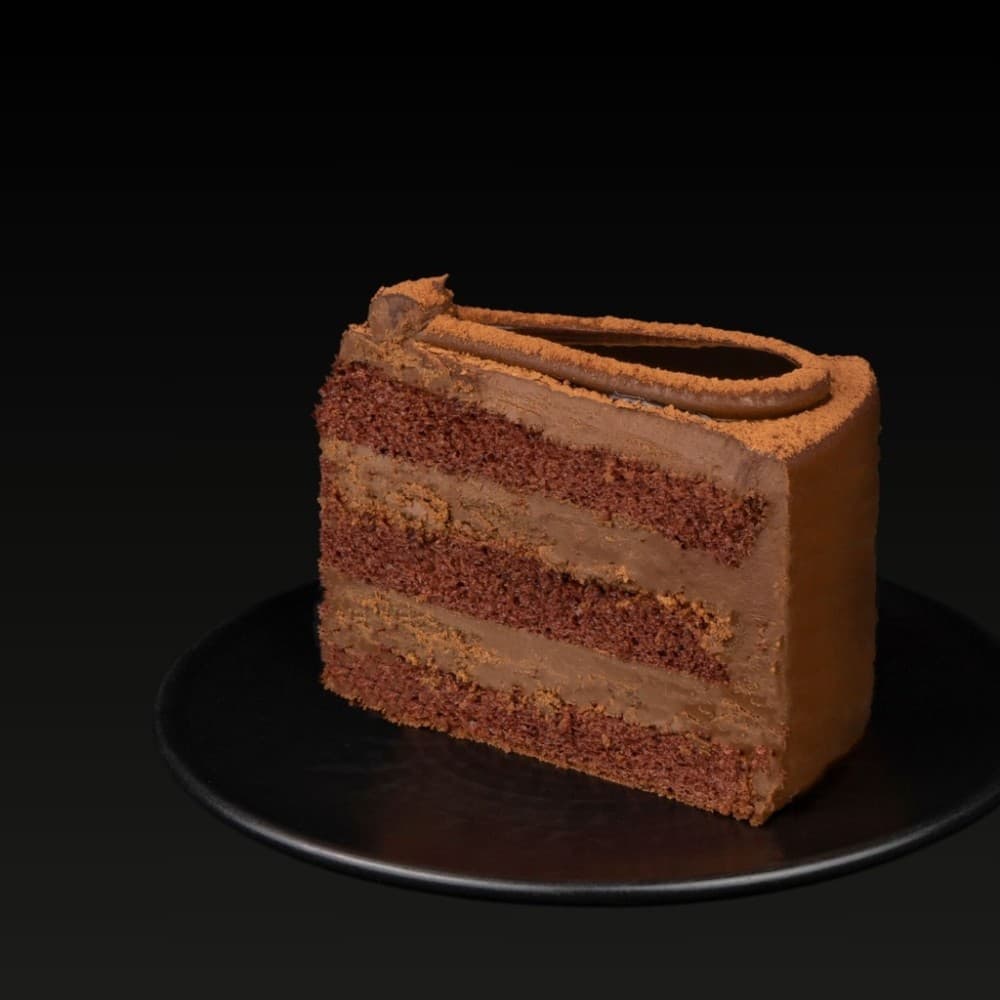 Chocolate Ganache Slice (Flower Shape)
